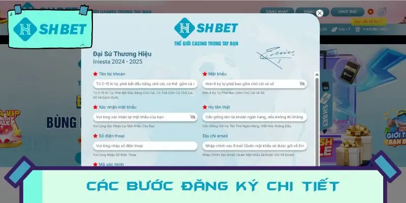 Các Bước Đăng Ký Chi Tiết