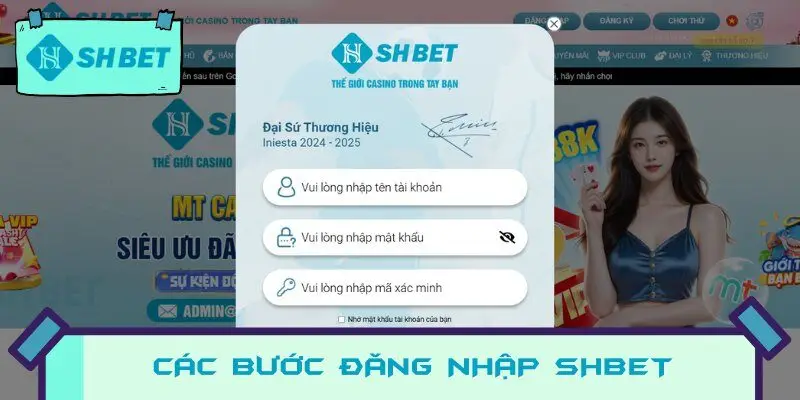 Các bước đăng nhập SHBET dễ dàng