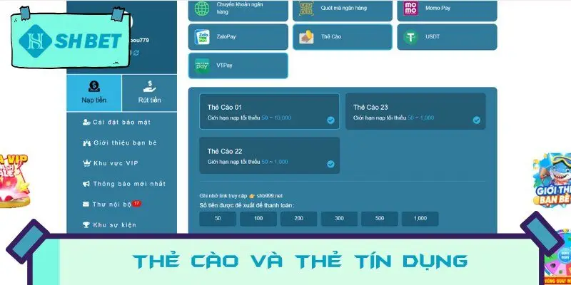 Thẻ cào và thẻ tín dụng